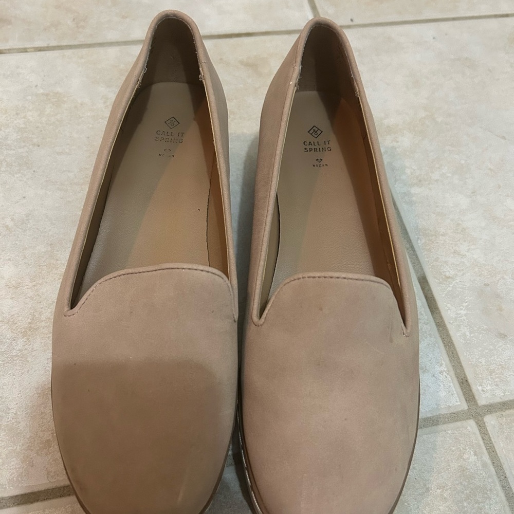 Call It Spring Women's Beige Loafers